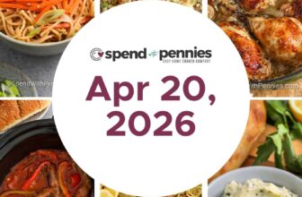 Weekly Meal Plan Apr 20, 2026